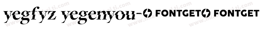 yegfyz yegenyou字体转换